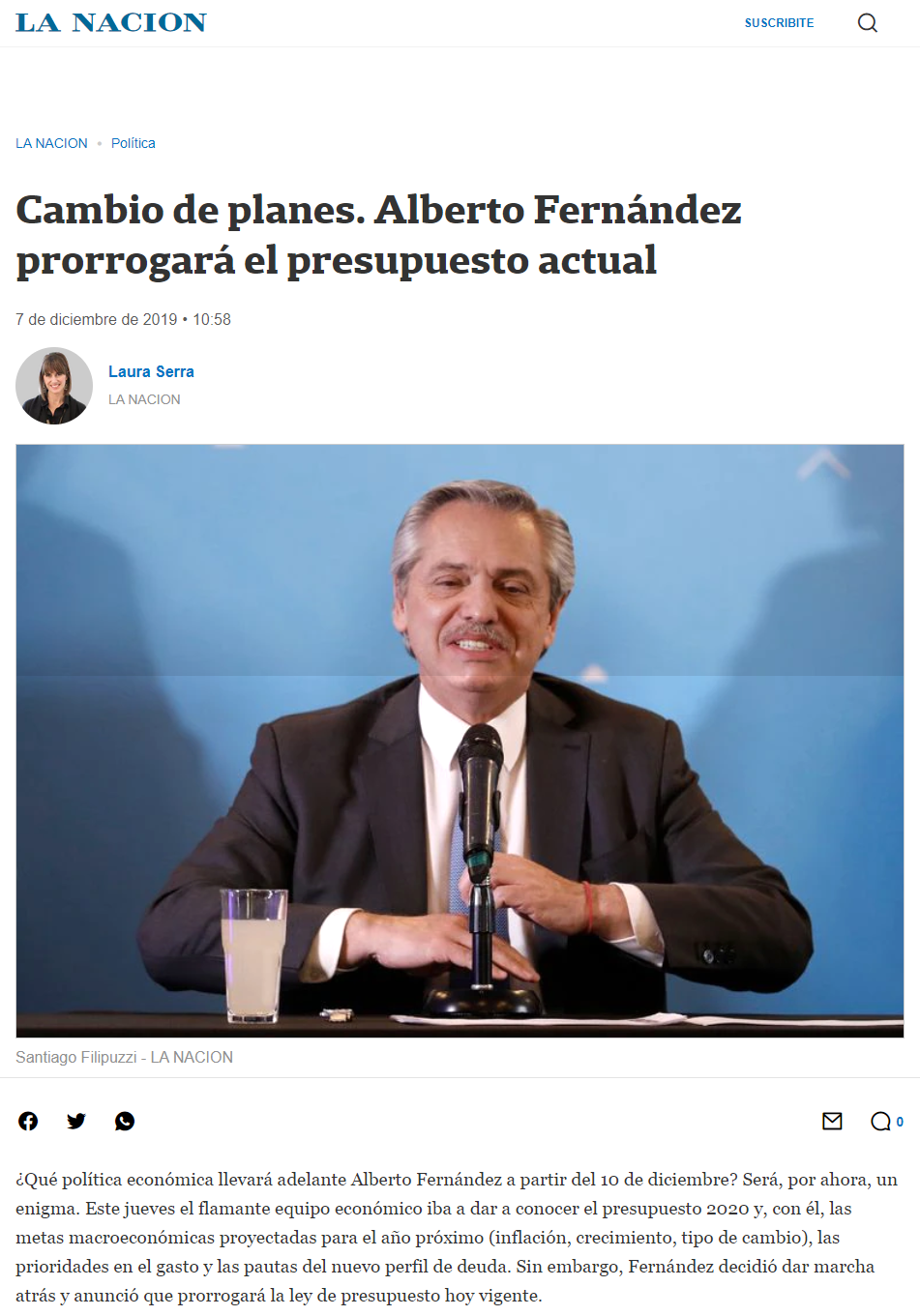 Imagen del diario La Nación